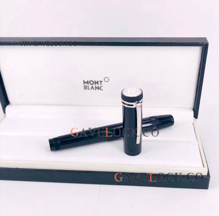 AAA Replica Mont blanc Heritage 1912 Fountain Pen Black Resin